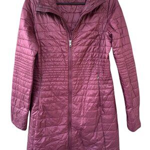 Patagonia Kai Lee Parka Long Puffer Style Jacket Womens Size Medium  Burgundy
